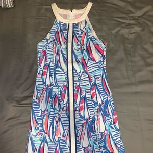 Red right return dress Lilly